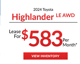 Toyota Highlander offer