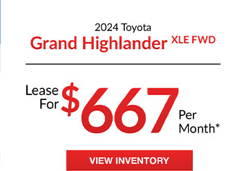 Toyota Grand Highlander offer