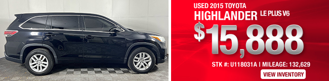 Used 2015 Toyota Highlander LE