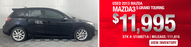 Used 2013 Mazda Mazda3 S grand Touring