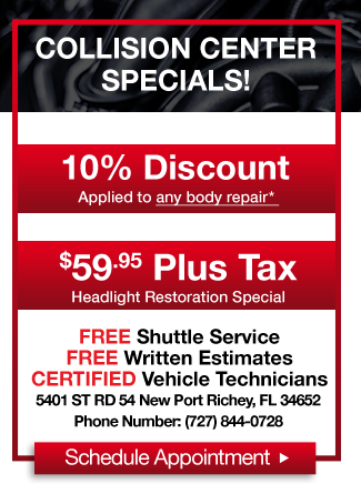 Collision Center Specials