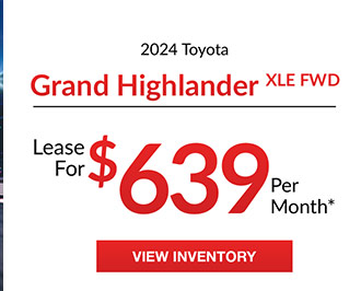 Toyota Grand Highlander offer