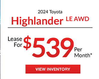 Toyota Highlander offer