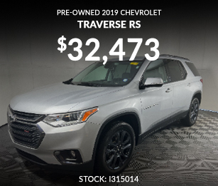 pre-owned 2019  Chevrolet Traverse RS