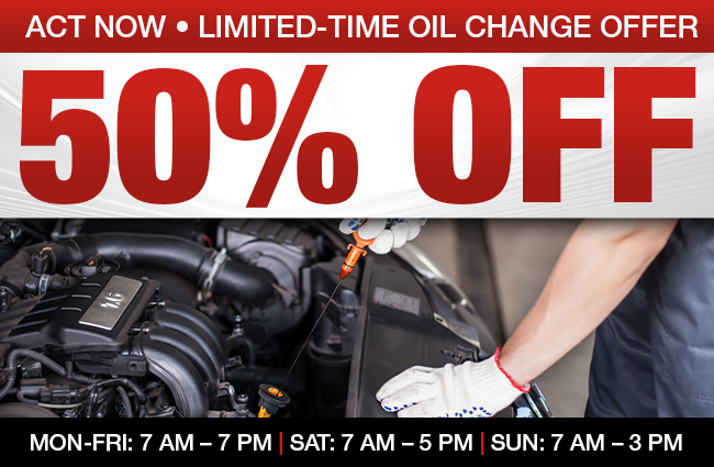 Act Now Limited-Time Oil Change Offer