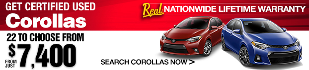 Get Certified Used Corollas