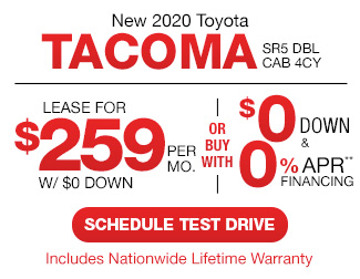 New 2020 Toyota Tacoma SR5 Dbl Cab 4CY