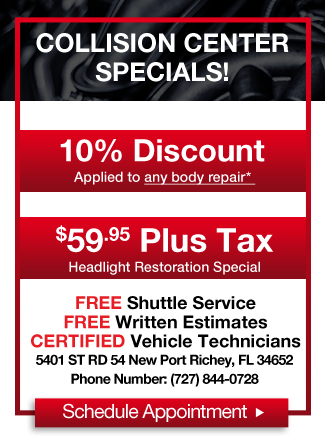 Collision Center Specials