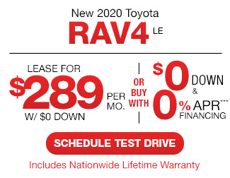 New 2020 Toyota Rav4 LE