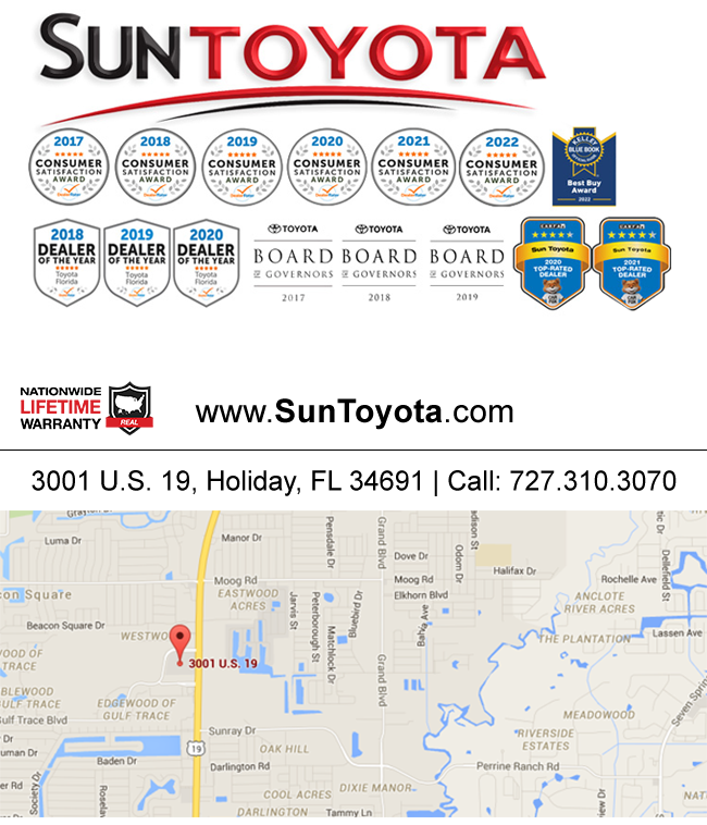 Sun Toyota Map, Address, Phone number