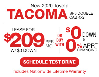 New 2020 Toyota Tacoma SR5 Dbl Cab 4CY