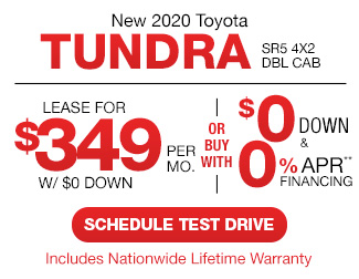 New 2020 Toyota Tundra SR5 4x2 Dbl Cab