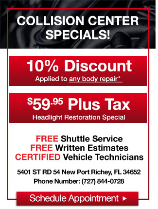 Collision Center Specials