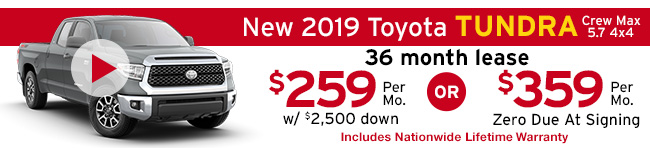 New 2019 Toyota Tundra 4x4 Crew Cab