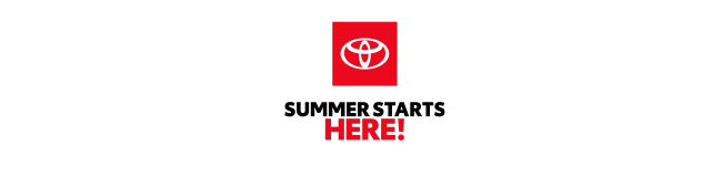 Summer starts here Toyota badge logo