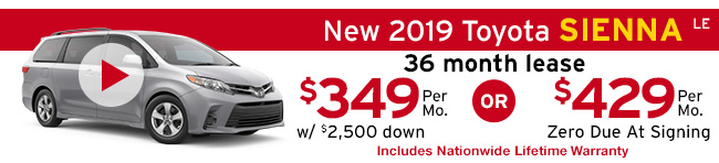 New 2019 Toyota Sienna L