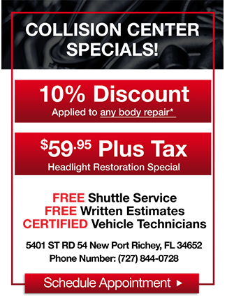 Collision Center Specials