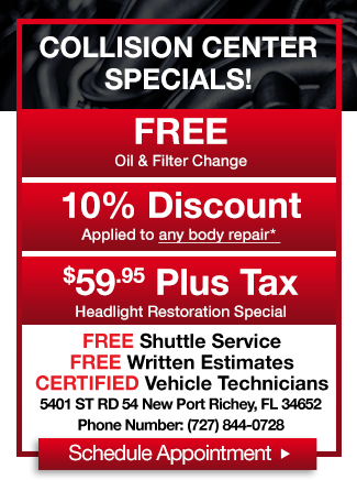 Collision Center Specials