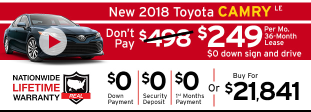 New 2018 Toyota Camry LE