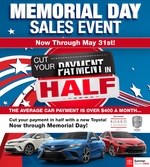 Toyota Memorial Day Sales Event