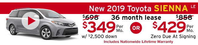 New 2019 Toyota Sienna L