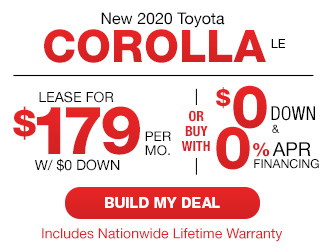 New 2020 Toyota Corolla LE