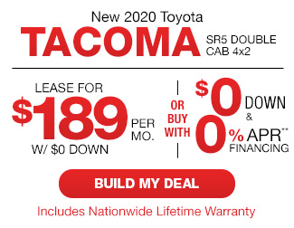 New 2020 Toyota Tacoma SR5 Dbl Cab 4CY