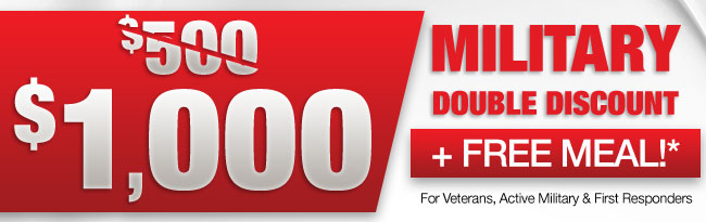 $1,000 Military Rebate