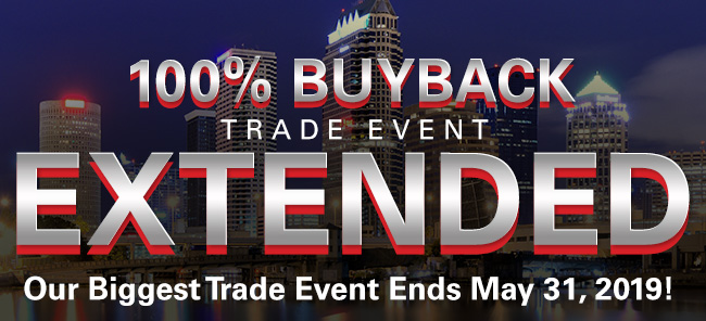 100% Buyback Trade Event Extended