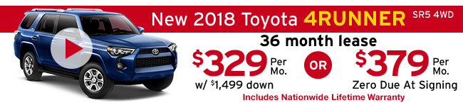 New 2018 Toyota 4Runner SR5