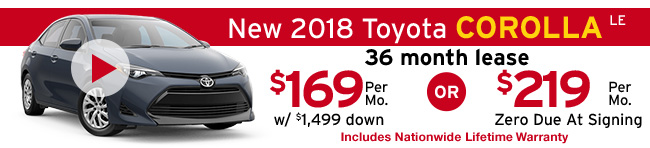 New 2018 Toyota Corolla LE