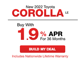 New 2022 Toyota Corolla LE