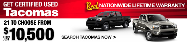 Get Certified Used Tacomas