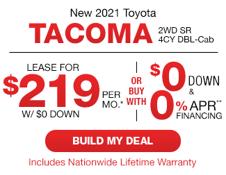 New 2021 Toyota Tacoma 2WD SR 4CY DBL-CAB