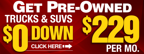 Get pre-owned trucks + suv's