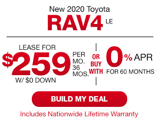 New 2020 Toyota Rav4 LE