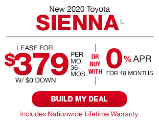 New 2020 Toyota Sienna L