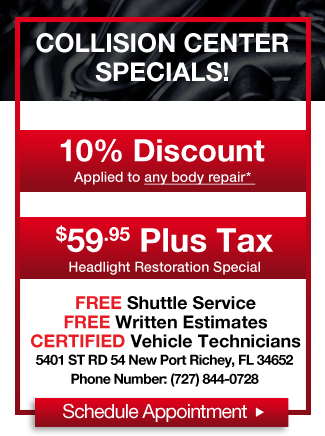 Collision Center Specials