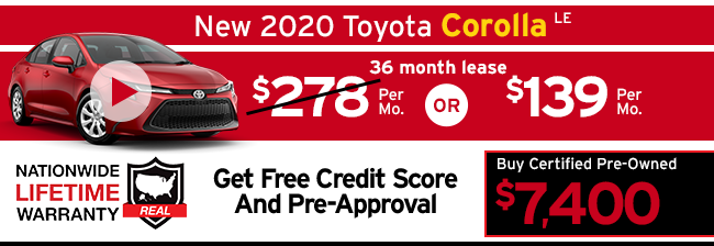 New 2020 Toyota Corolla LE