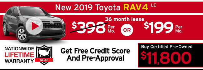 New 2019 Toyota Rav4 LE