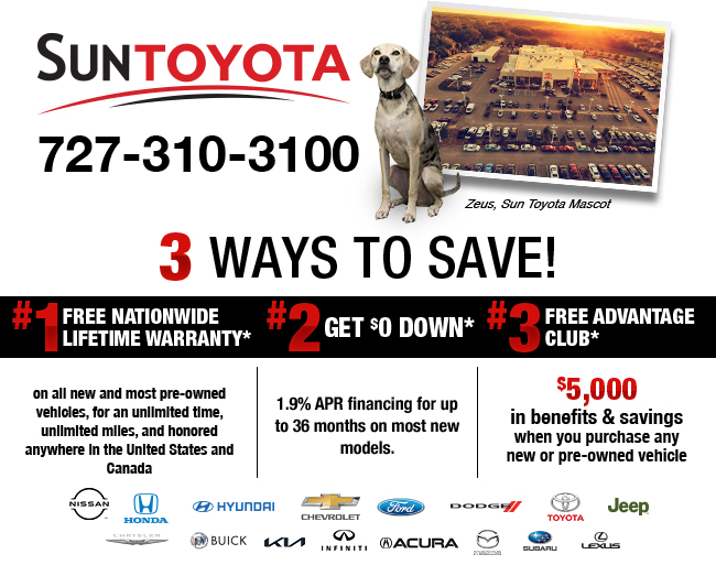 3 ways to save - Sun Toyota