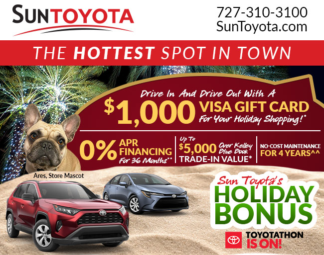 Hottest spot in town Holiday Bonus $1000 gift card