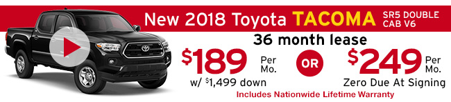 New 2018 Toyota Tacoma SR5