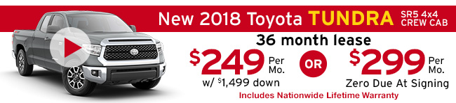 New 2018 Toyota Tundra 4x4 Crew Cab