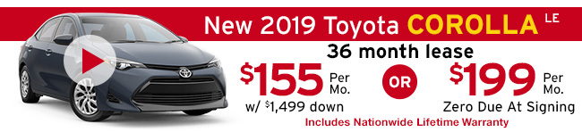 New 2018 Toyota Corolla LE