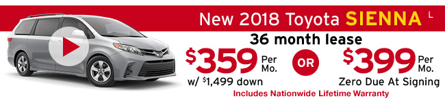 New 2018 Toyota Sienna L