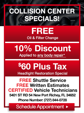 Collision Center Specials