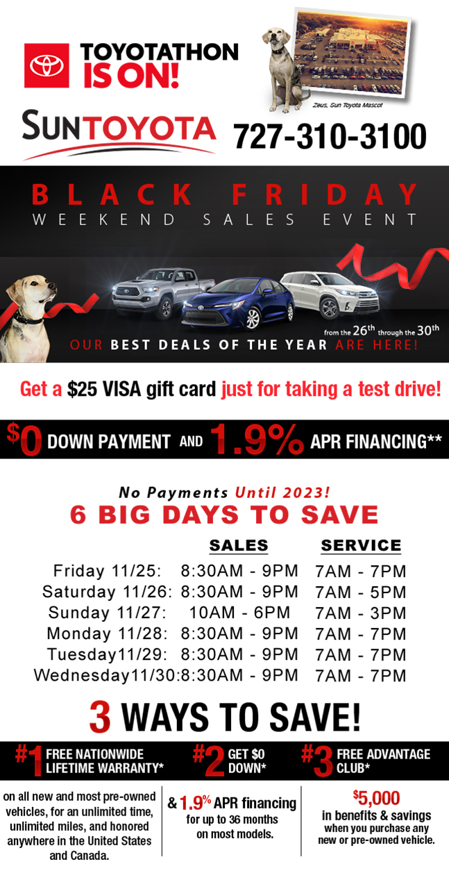 3 ways to save - Black Friday weekend Sales Event