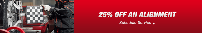 25% Off An Alignment