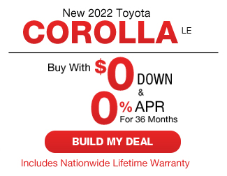 New 2022 Toyota Corolla LE